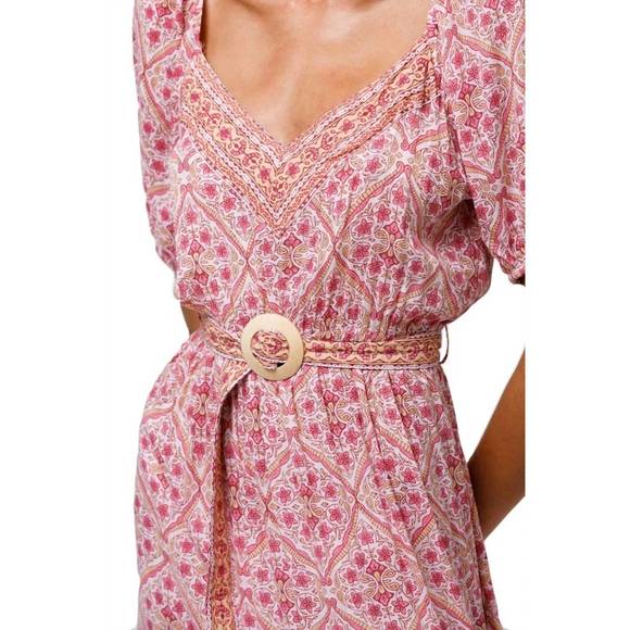 NEW BEACHGOLD isla maxi dresss in pink multi - Picture 3 of 3